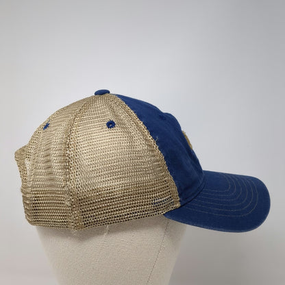 Zephyr Idaho Steelheads Trucker Hat Blue Gold One Size Mesh Snapback Sports Cap