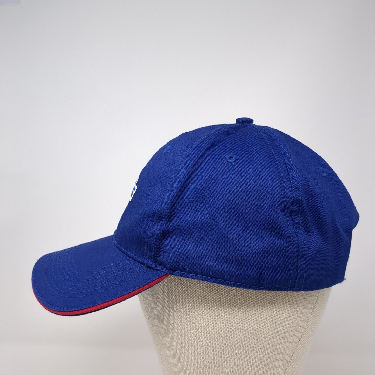 Carquest Slideback Hat Blue One Size Adjustable Embroidered Vented Holes 6 Panel
