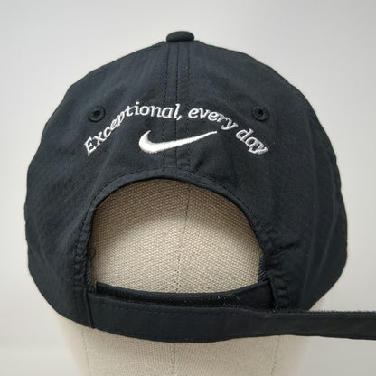 Nike Baseball Cap Black One Size Dri-Fit White Plains Hospital Adjustable Hat