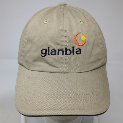 Port Authority Baseball Cap Beige One Size Glanbia Embroidered Logo Blue Hat