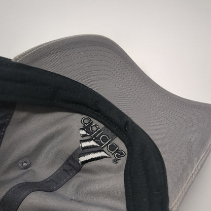 Adidas Slideback Hat Gray One Size Embroidered Logo 3 Stripes Outdoor