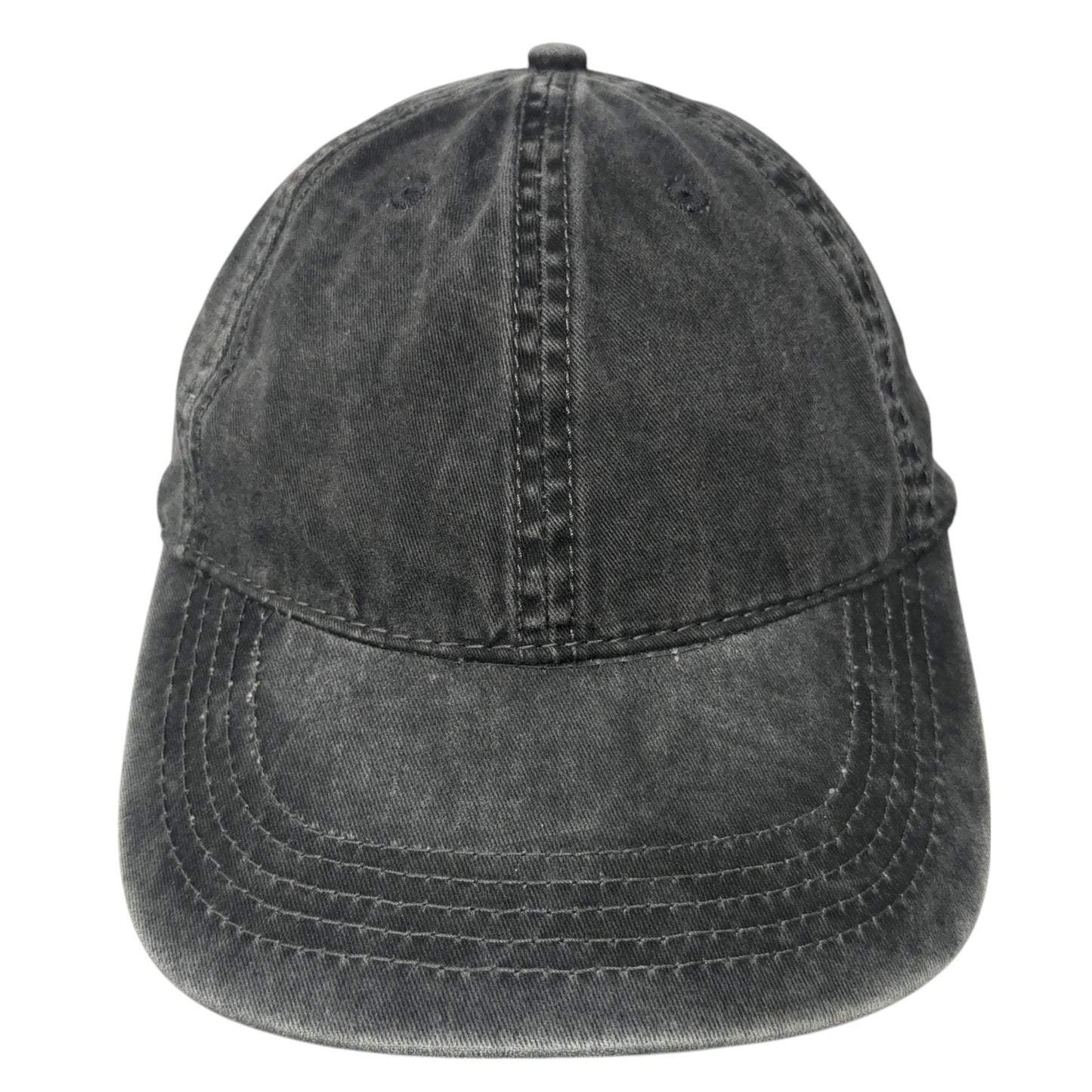 Unbranded Slideback Baseball Cap Gray One Size Adjustable 6 Panel Blank