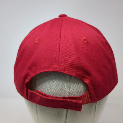 Port Authority Baseball Cap Red One Size StreetBond Embroidered Strapback Hat