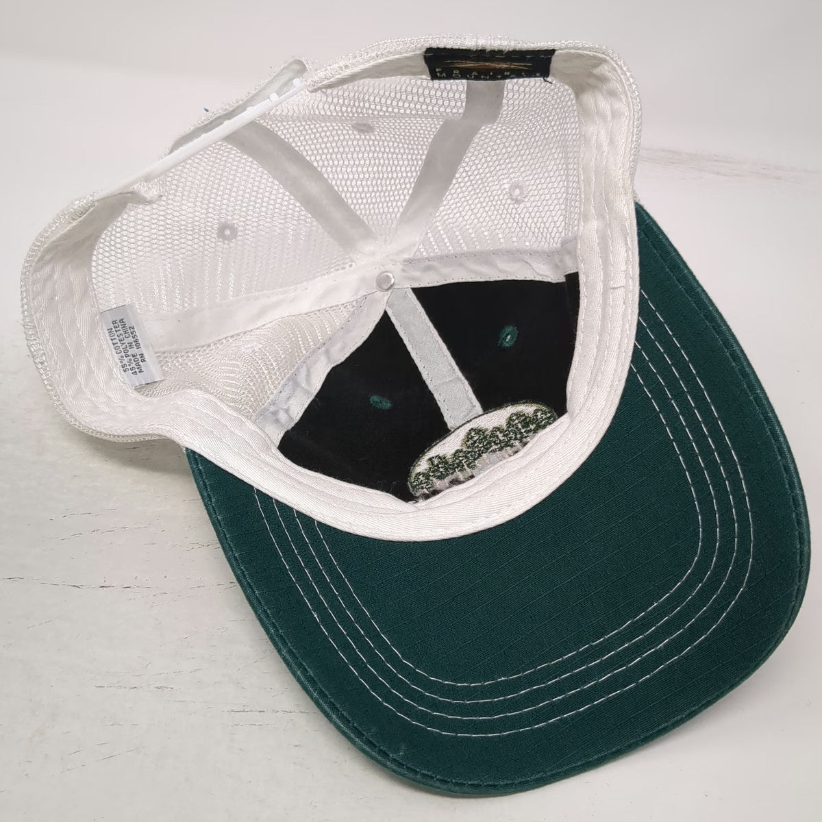 Prairie Mountain Kings Canyon National Park Trucker Hat Green One Size Mesh Cap