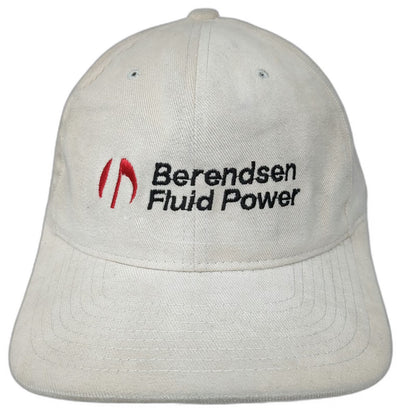Yupoong Baseball Cap Beige One Size Berendsen Fluid Power Strapback Hat Cotton