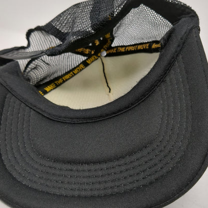 Bumble Trucker Hat Black One Size Mesh Snapback Foam Front Logo Dating App Promo