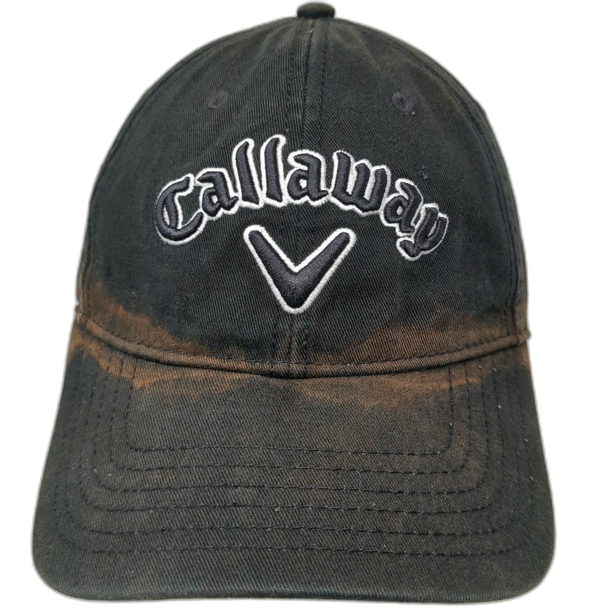 Callaway Baseball Cap Black One Size Slideback Cotton Adjustable Logo Golf Hat