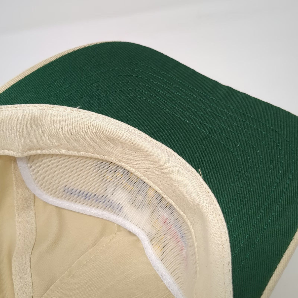 Komatsu Avance Series 5 Panel Beige One Size Rope Brim Loader Construction Hat