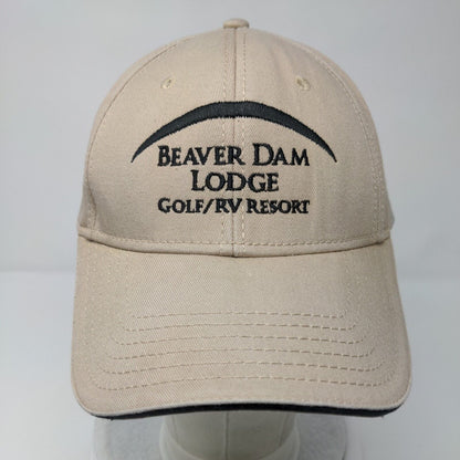 Beaver Dam Lodge Golf RV Resort Strapback Hat Tan OSFM Embroidered Otto