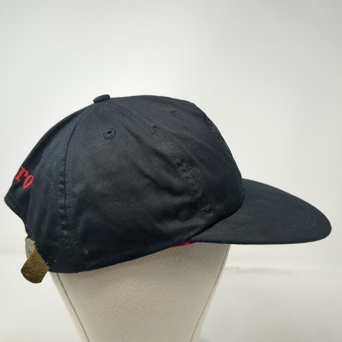 Marlboro Country Store Baseball Cap Black Slideback Red Embroidery Hat Vintage