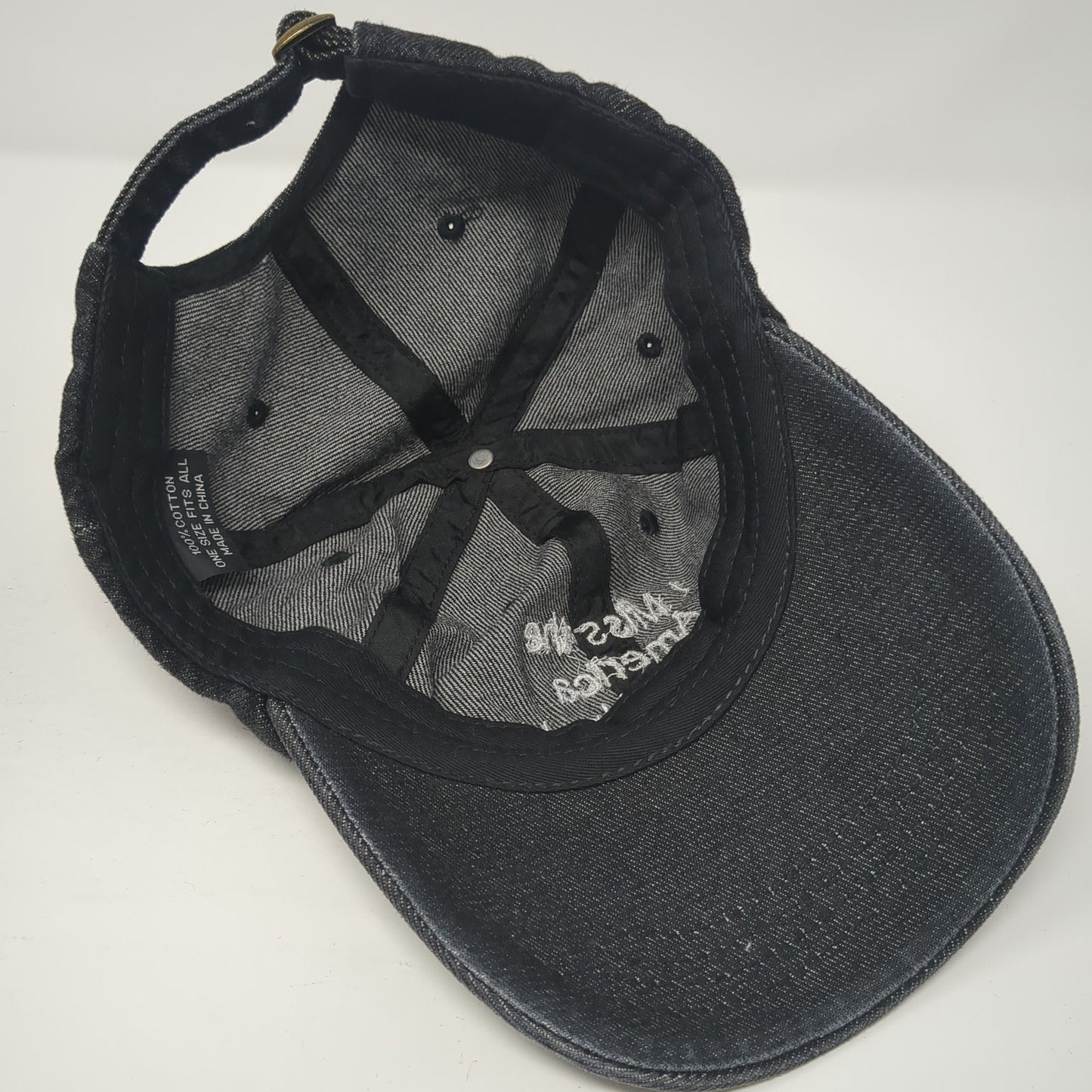 I Miss The America I Grew Up In Baseball Cap Black One Size Adjustable Cotton