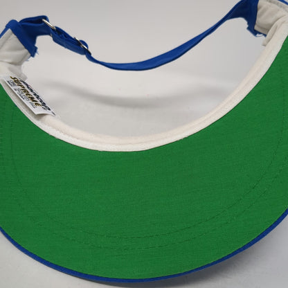 Sportcap Supreme Visor Blue One Size Community Home Health Hat Green Underbrim