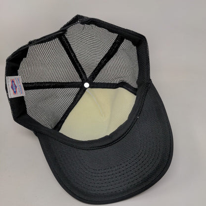 Know It All Camino Snapback Mesh Back Rope Trucker Hat Black One Size Nissin