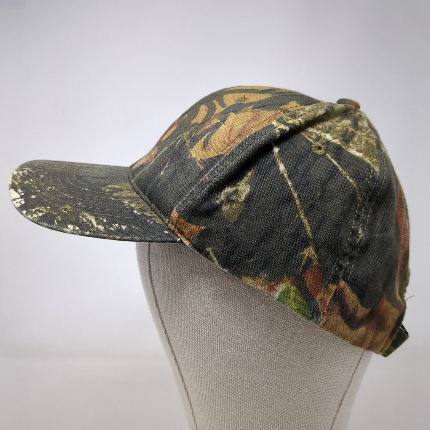 Outdoor Cap Strapback Hat Camo One Size Adjustable Mossy Oak 6 Panel