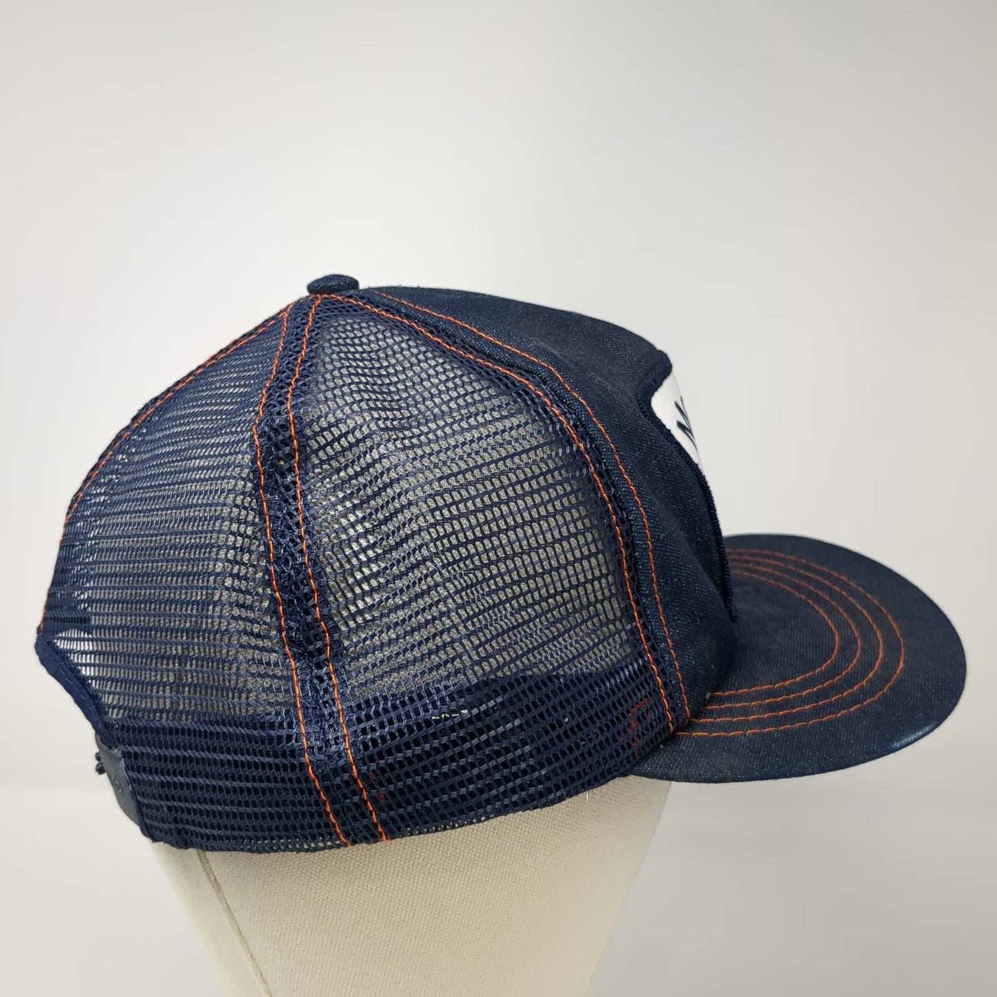 Modernage Homes Princeton Texas Trucker Hat Blue One Size Denim Mesh Snapback