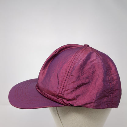 Headmost Snapback Hat Red One Size Adjustable Lightweight Blank Rope 6 Panel
