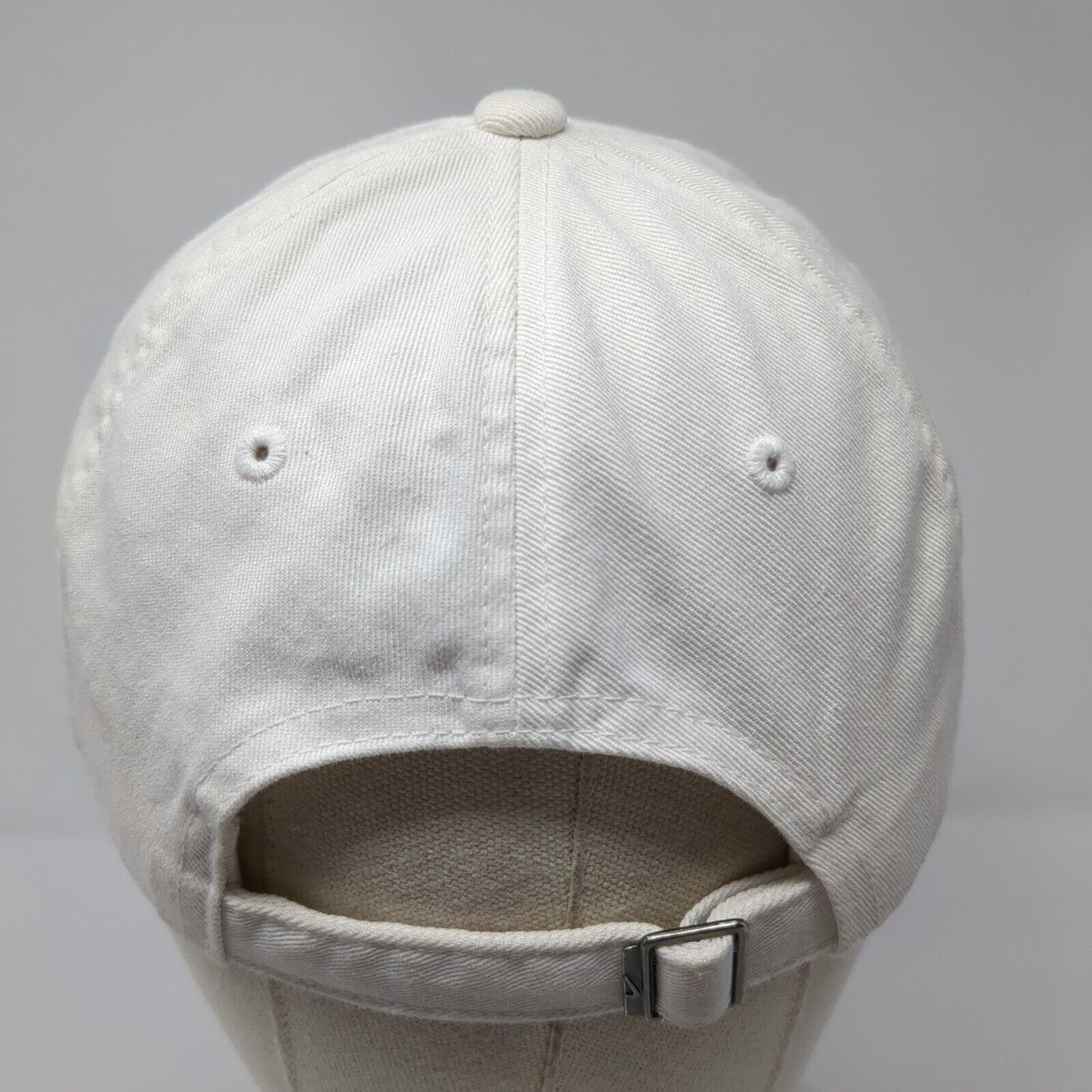 Nike Swoosh Slideback Hat White One Size Embroidered Adjustable Outdoor