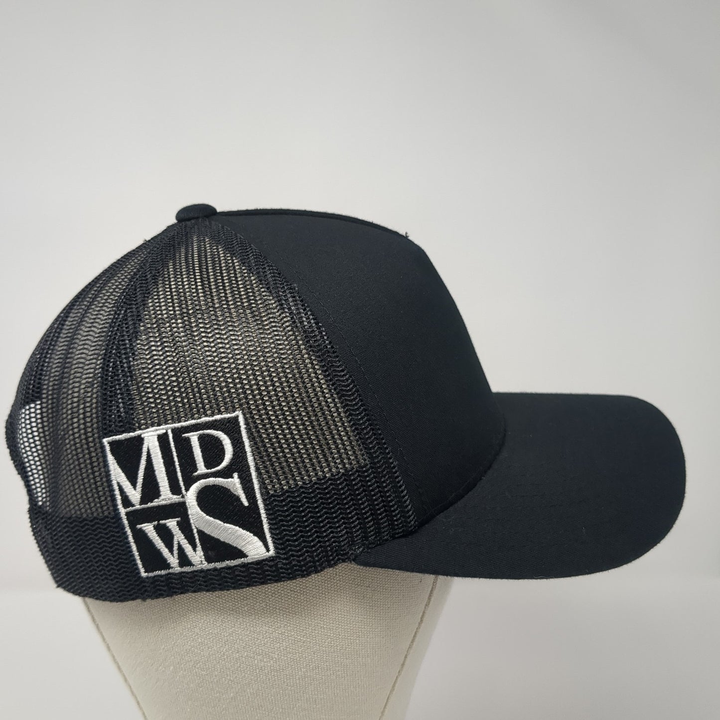 Built For Idaho Snapback Mesh Back Trucker Hat Black One Size Embroidered