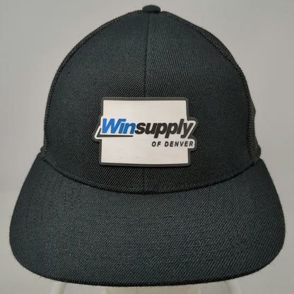 Branded Bills Winsupply of Denver Trucker Hat Black One Size Snapback Mesh