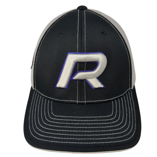 Rocky Herb Fitted Trucker Hat Black 8 Embroidered Mesh Back Pacific Headwear