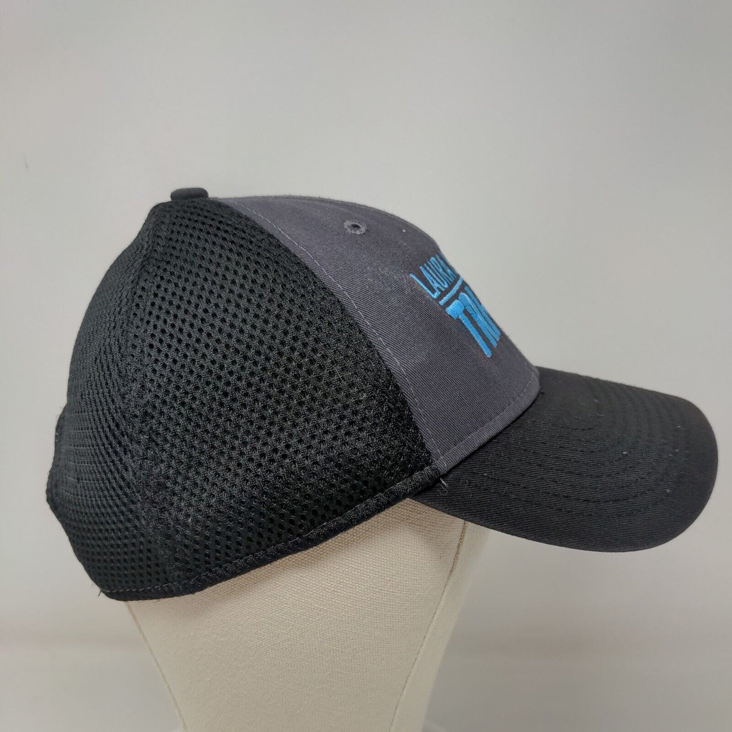 New Era Men's Snapback Hat Black OSFM Embroidered Laura Kopetsky Tri Ax Logo