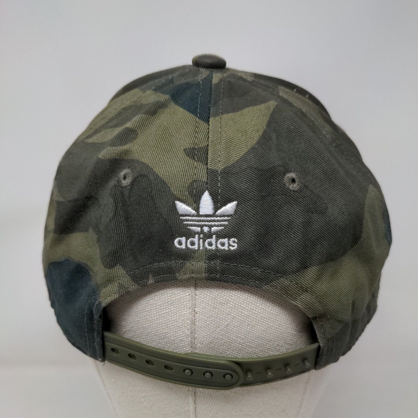 Adidas Snapback Hat Camouflage OSFM Adjustable Embroidered Trefoil 6 Panel