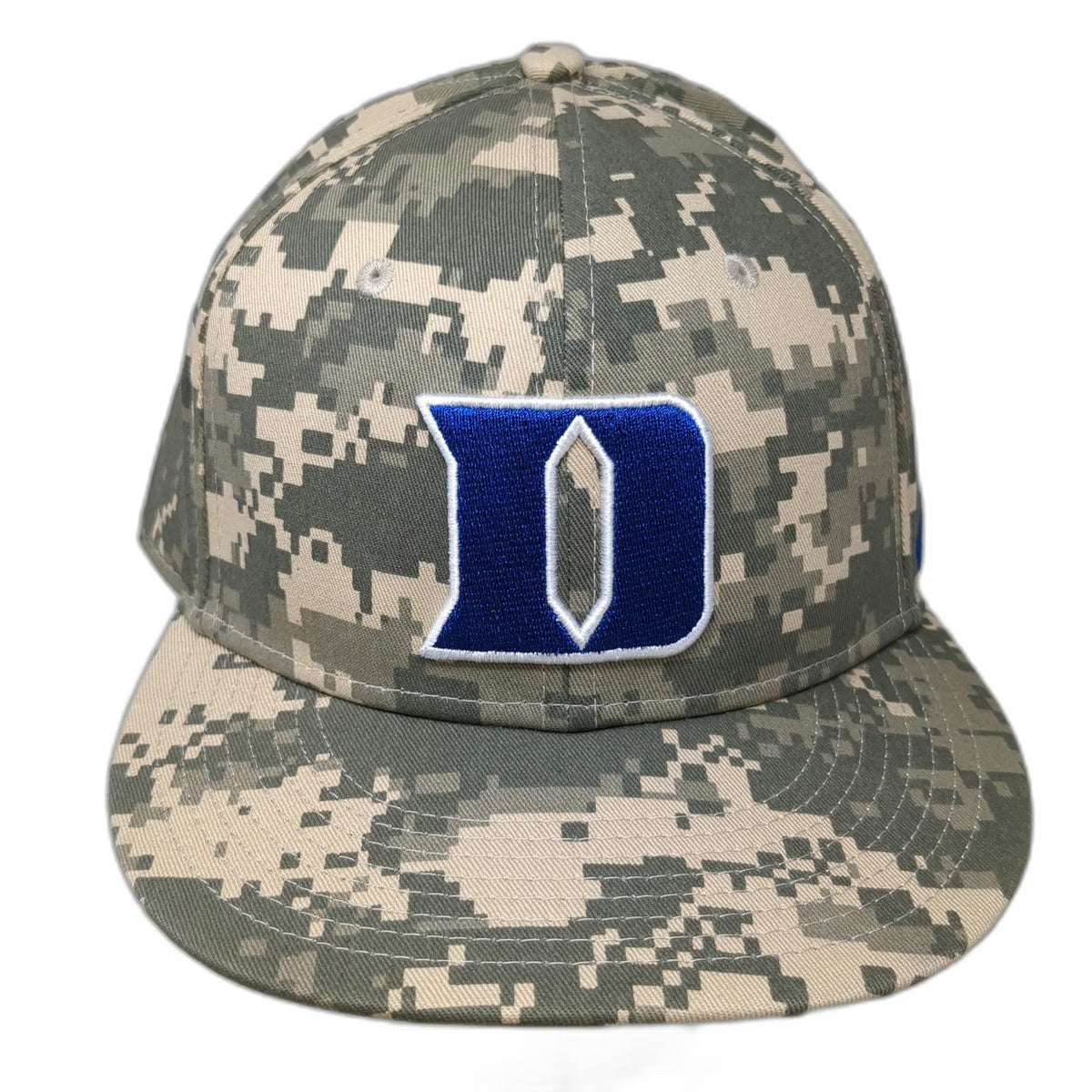 Nike Baseball Cap Beige 7 5/8 Duke Blue Devils Digital Camo Fitted NCAA Hat