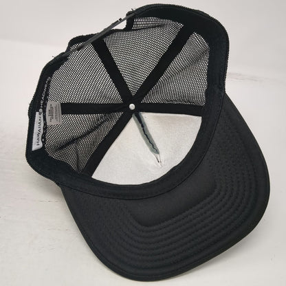 Hawaiian Headwear Trucker Hat Black One Size Islands Map Graphic Tribal Pattern