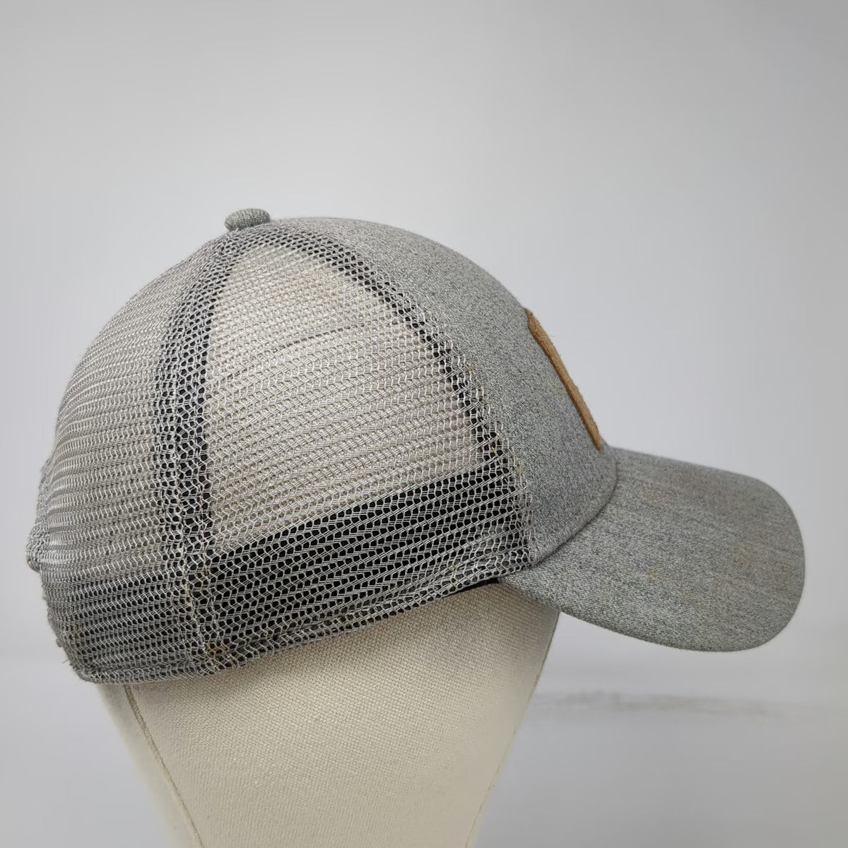 YETI Trucker Hat Gray One Size Mesh Snapback Fish Patch J Marquardt Cap