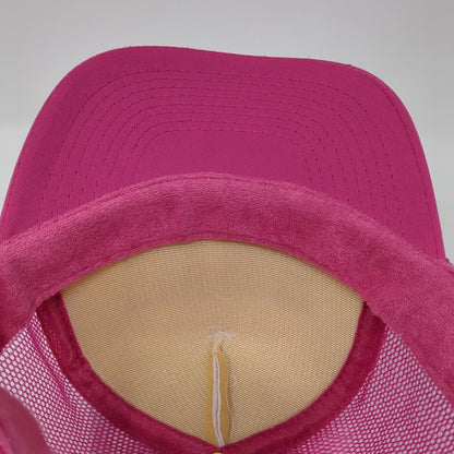 Team Bride Snapback Rope Trucker Hat Pink One Size Mesh Back Otto