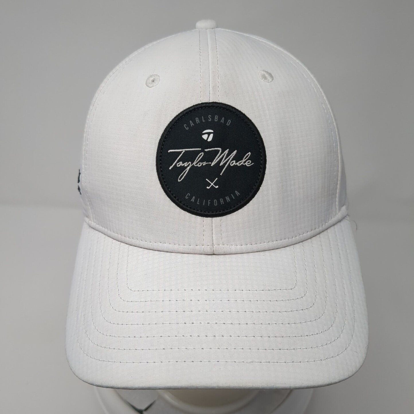 TaylorMade Carlsbad California Golf Boise Strapback Hat White OS Adjustable