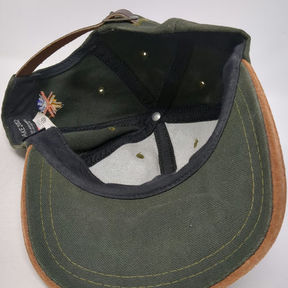 American Needle Salt Lake 2002 Olympics Hat Green Baseball Cap OS Suede Vintage
