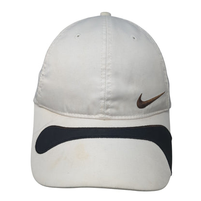 Nike Golf Strapback Baseball Cap White One Size Adjustable Embroidered Swoosh