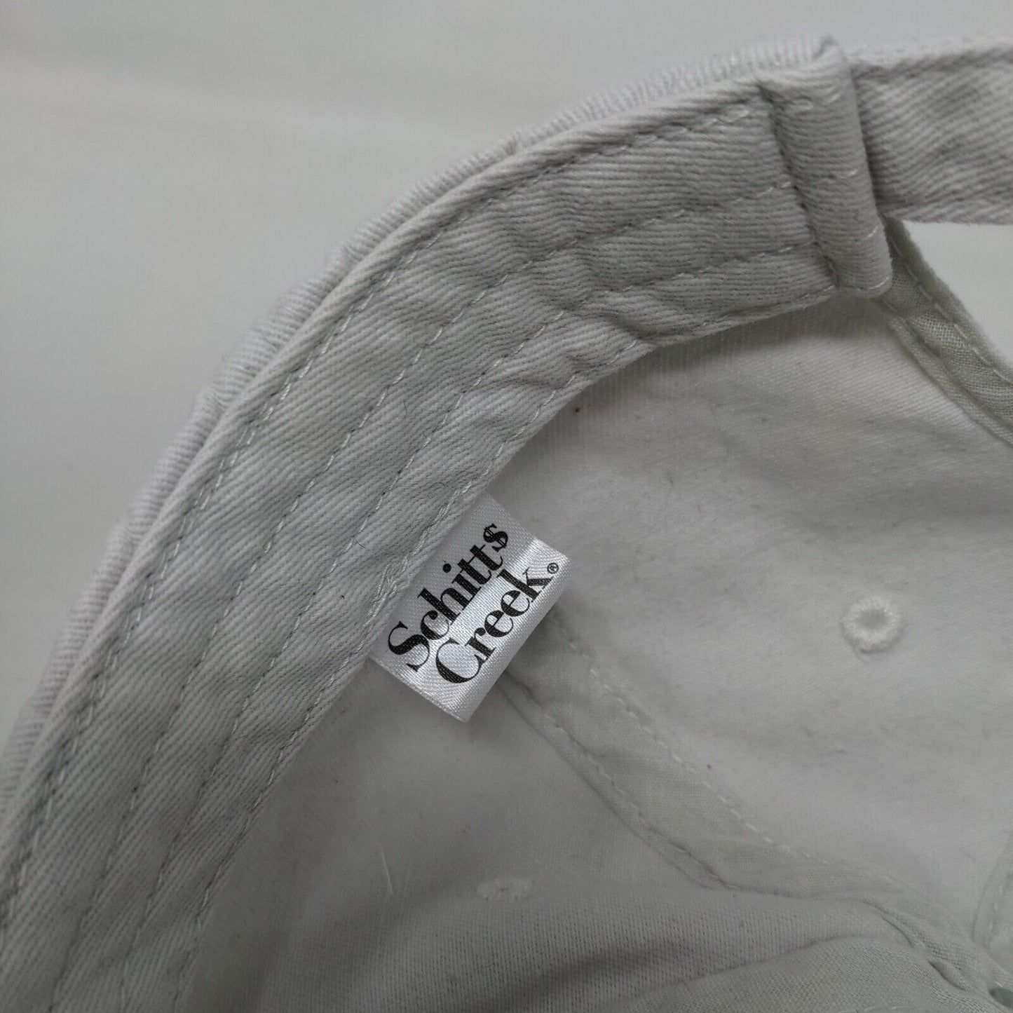 Schitt's Creek Slideback Hat Gray One Size Adjustable Embroidered