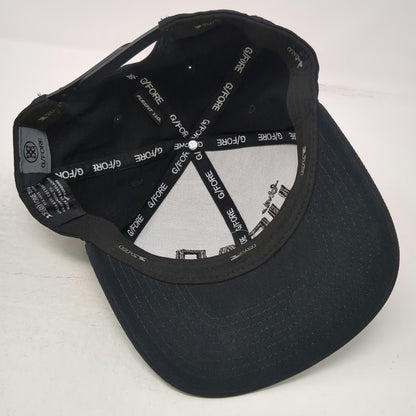 G/FORE Snapback Black One Size Flexfit 110 the HEAD Golf Hat Embroidered Logo