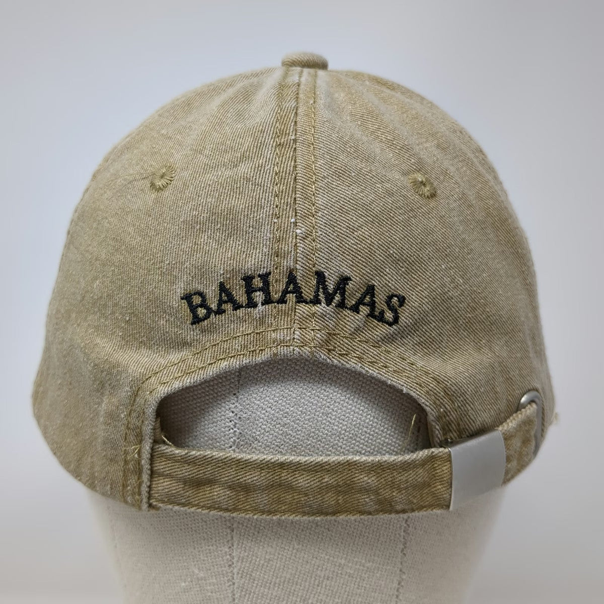 Island Dreams Baseball Cap Brown OSFM Anchor Bahamas Adjustable Slideback Hat