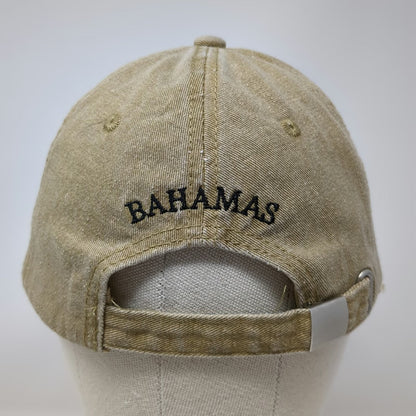 Island Dreams Baseball Cap Brown OSFM Anchor Bahamas Adjustable Slideback Hat