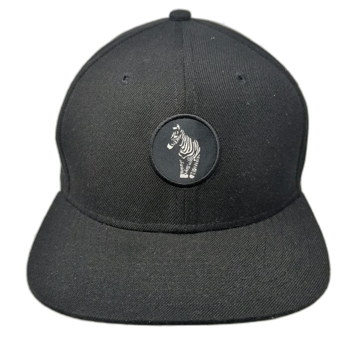 Yea.Nice Snapback Black One Size Hat Zebra Patch Flat Brim Structured 6-Panel