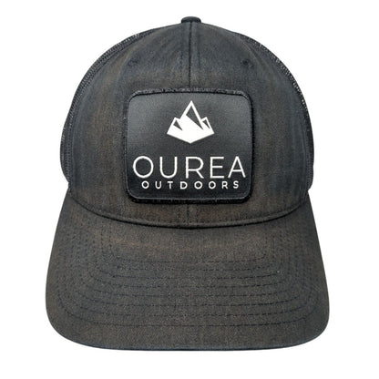 Ourea Outdoors Snapback Trucker Hat Black One Size Mesh Back 6 Panel
