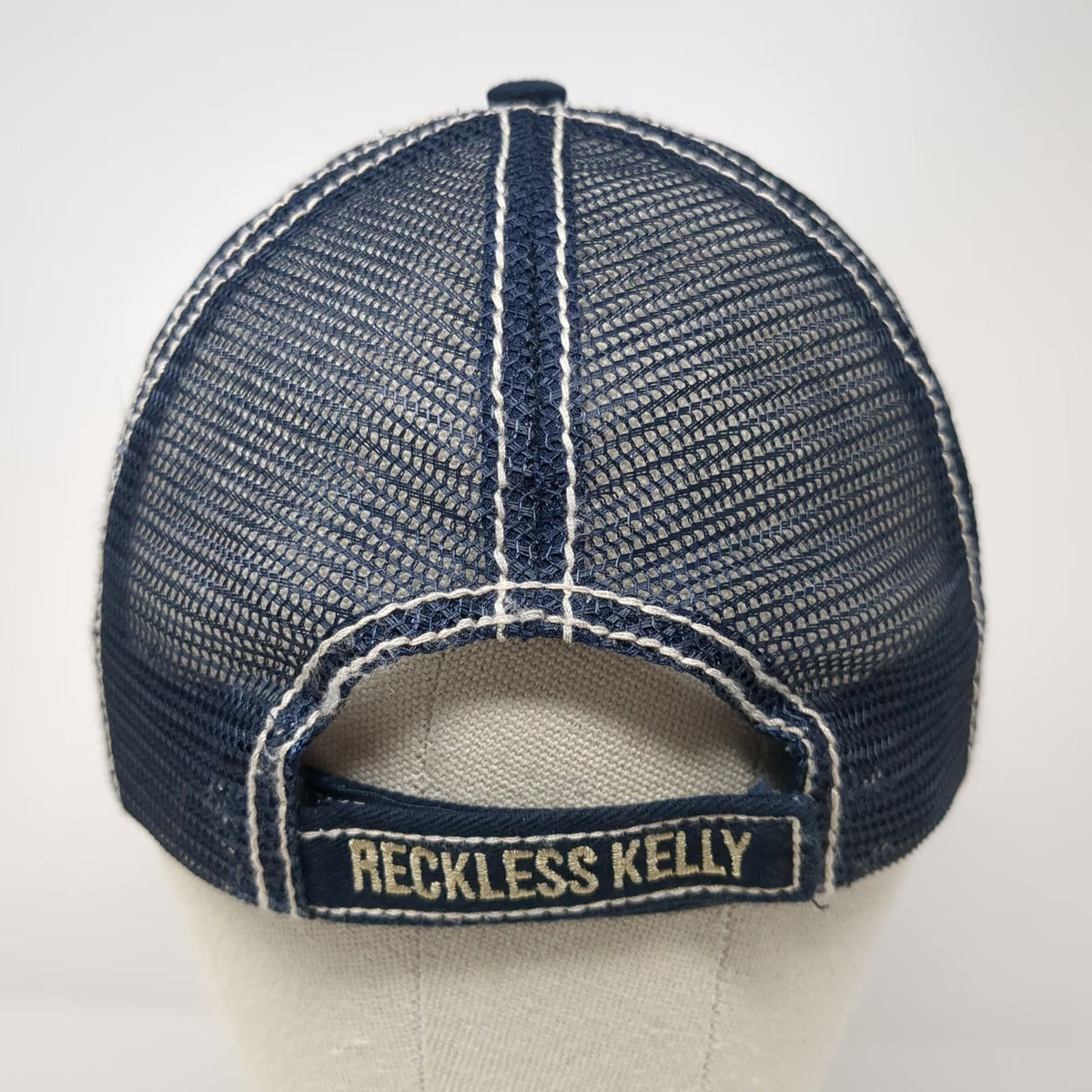 BV3 Merch Reckless Kelly American Flag Baseball Cap One Size Beige Mesh Back Hat