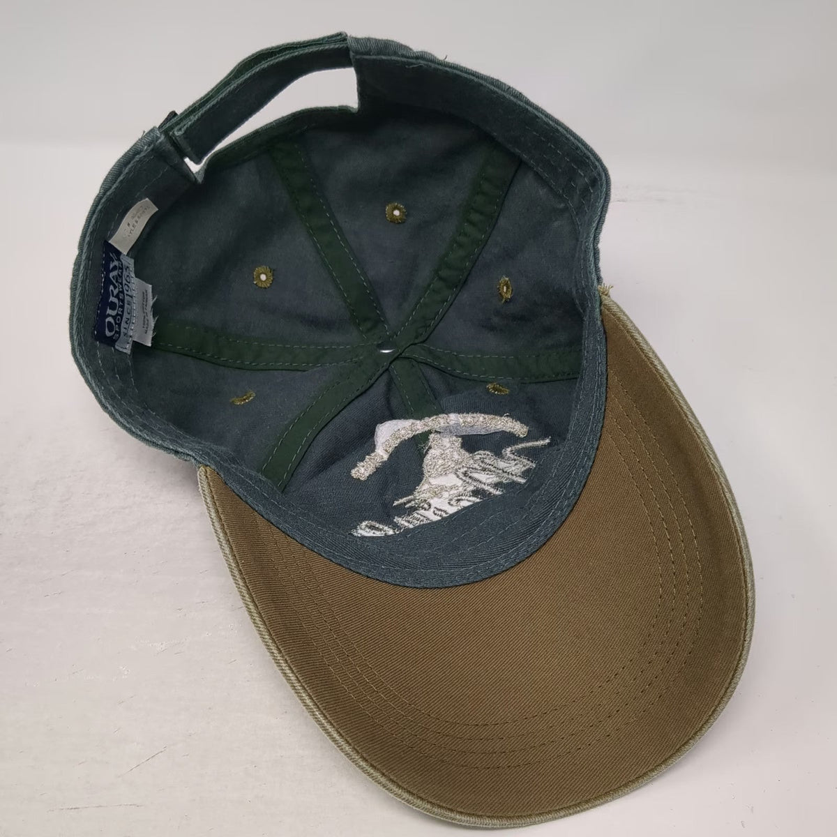 Ouray Baseball Cap Green Blue One Size Kittery Trading Post Maine Strapback hat