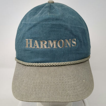 Head To Toe 5 Panel Blue Gray One Size Harmons Embroidery Rope Snapback Hat