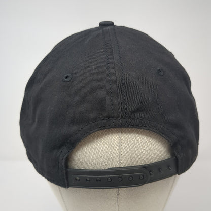 American Flag Snapback Hat Black One Size Adjustable Solid H3 Headwear