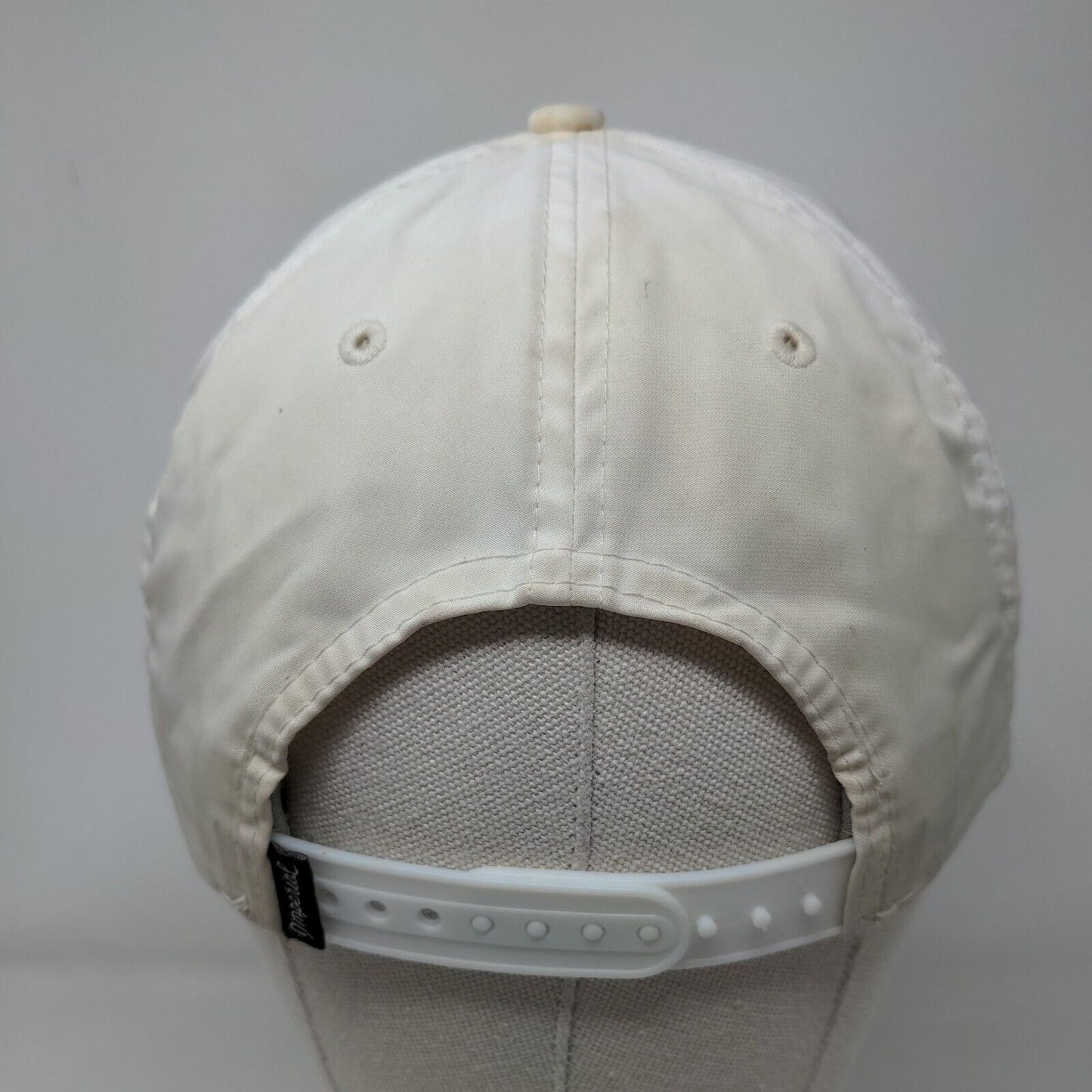 Seahorse Snapback Trucker Hat White OSFA Adjustable Embroidered Rope Imperial