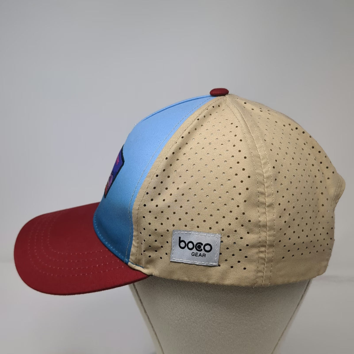 Boco Gear 5 Panel Blue Red Beige One Size Sedona Canyons 125 Performance Hat