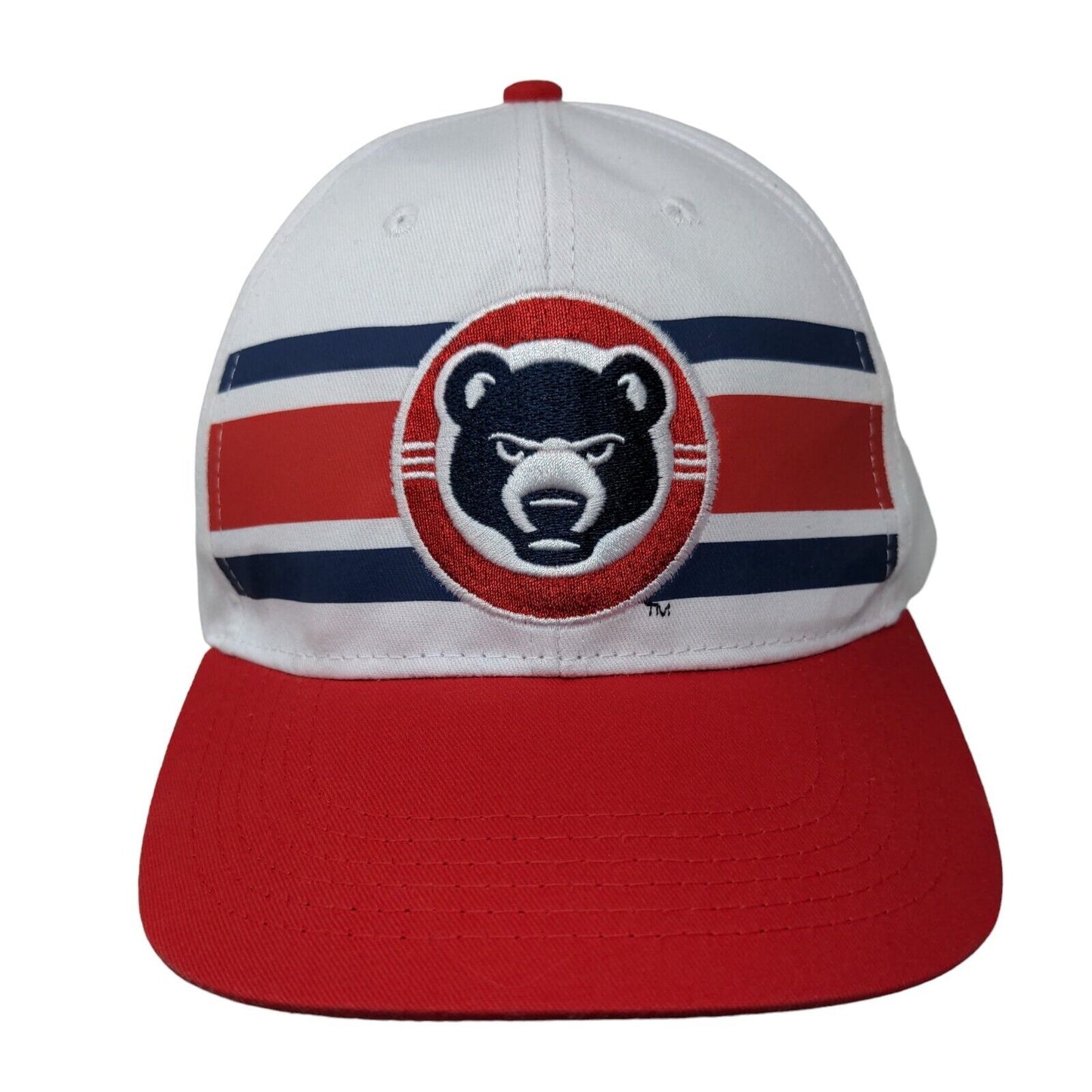 South Bend International Airport Strapback Hat Red White Blue Embroidered Logo