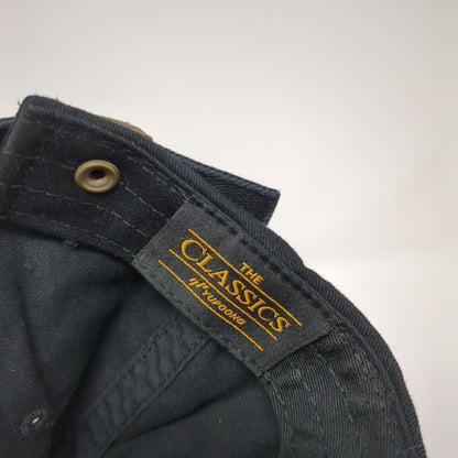 Birds of Condor Slideback Hat Black Embroidered Golf Sux Logo 100% Cotton