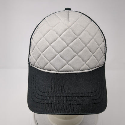 HG Quilted Snapback Trucker Hat Black OSFA Mesh Back Colorblock