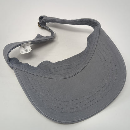 Unbranded Slideback Visor Hat Gray One Size Solid Adjustable Blank