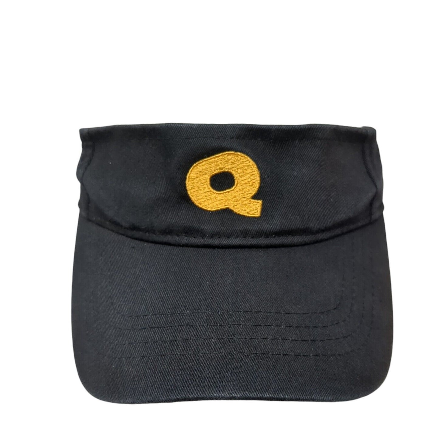 Qdoba Strapback Sun Visor Hat Black One Size Adjustable Embroidered